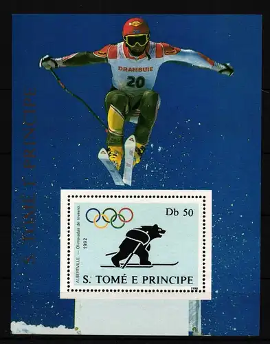 Sao Tome e Principe Block 187 postfrisch Olympische Spiele #HQ849