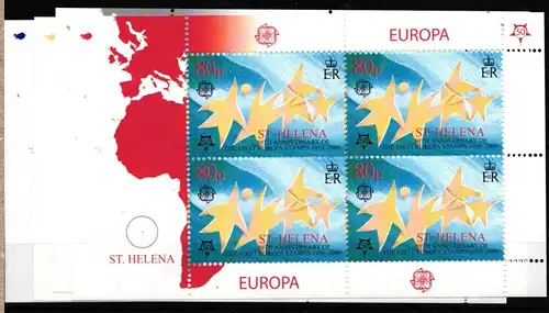 St. Helena 961-964 postfrisch Kleinbogensatz 50 Jahre Europamarken #IB076