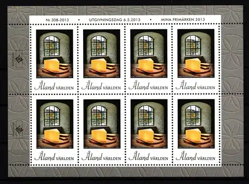 Aland 375 postfrisch Kleinbogen / Käse #IH291