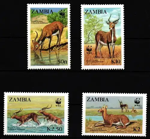 Sambia 438-441 postfrisch Wildtiere #IH383