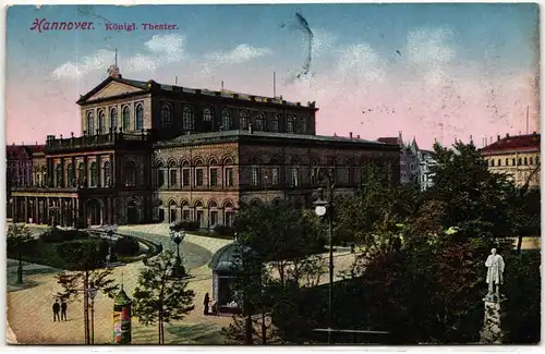 AK Hannover Königl. Theater 1912 #PN045