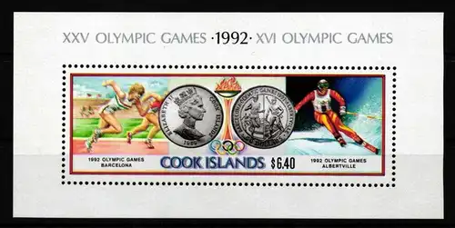 Cook Inseln 1307-1309 postfrisch Dreierstreifen / Olympische Spiele #HQ871