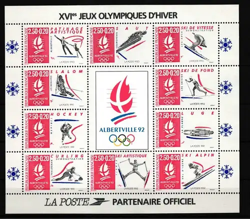 Frankreich Block 12 postfrisch Olympische Spiele #HQ878