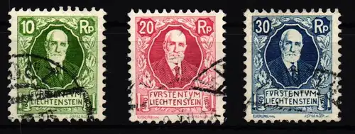 Liechtenstein 72-74 gestempelt #IG093