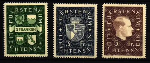 Liechtenstein 183-185 postfrisch #IG110