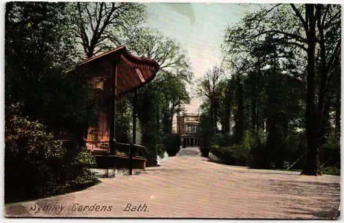 AK Bath Sydbey Gardens 1908 #PM613