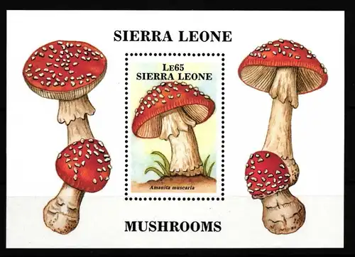 Sierra Leone Block 75 postfrisch Pilze #HQ985