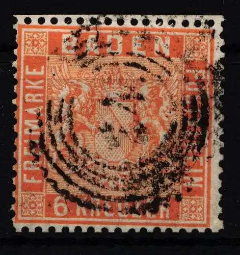 Baden 11 b gestempelt doppelt geprüft Stegmüller BPP #ID667