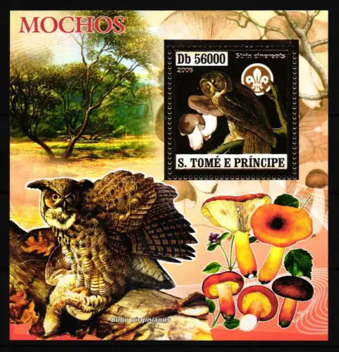 Sao Tome e Principe Block 568 postfrisch Pilze #HQ992