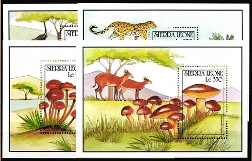 Sierra Leone Block 149-152 postfrisch Pilze #HQ987