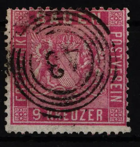 Baden 12 gestempelt geprüft Seeger BPP #ID668