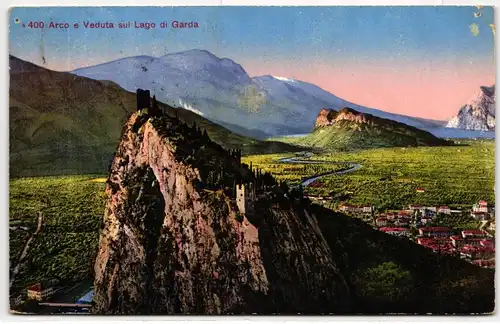 AK Italien Arco e Veduta sul di Garda 1926 #PN126