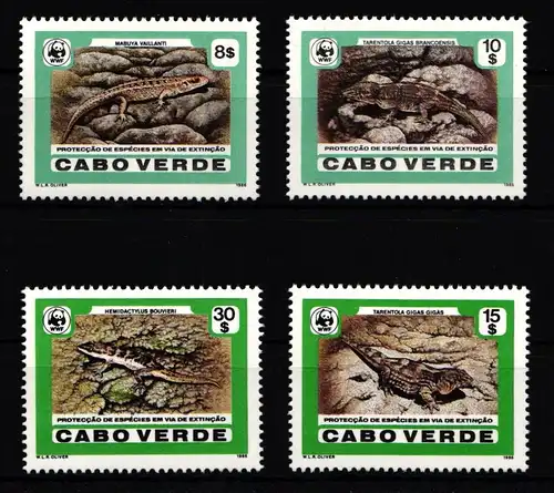 Kap Verde 500-503 postfrisch Reptilien #IH441