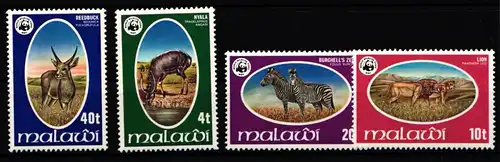 Malawi 297-300 postfrisch Wildtiere #IH483