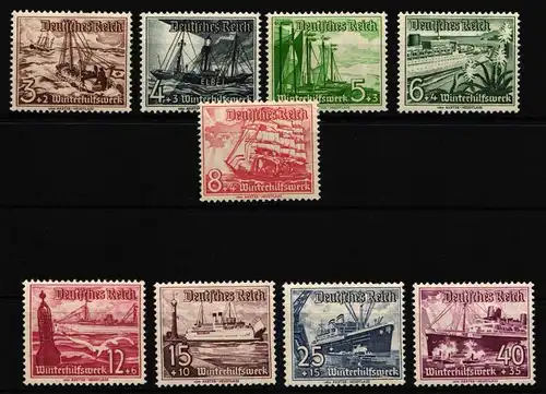 Deutsches Reich 651-659 postfrisch #IE569