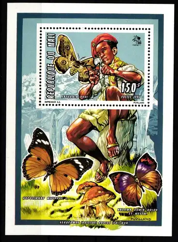 Mali 1351 postfrisch Einzelblock / Pilze #HR918