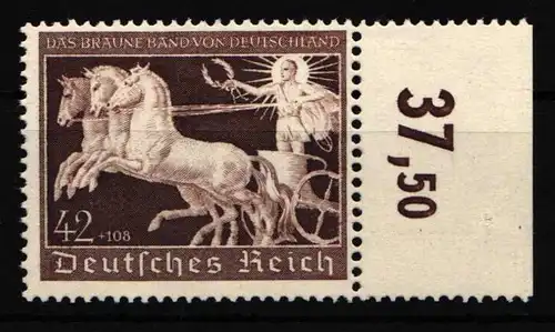 Deutsches Reich 747 postfrisch mit Oberrand #IE584