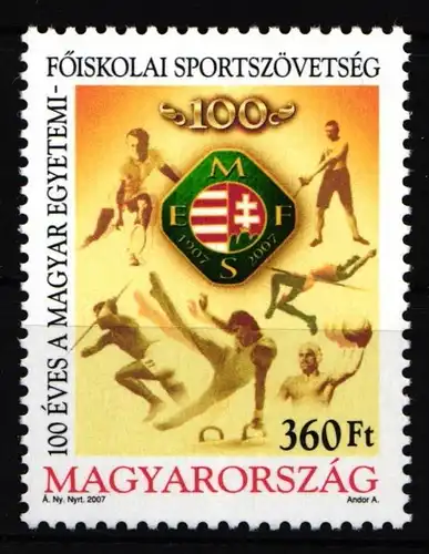 Ungarn 5244 postfrisch 100 Jahre Universitätsverband #IJ562