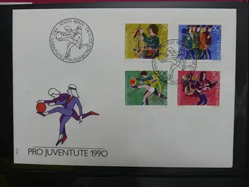 Schweiz Sammlung Erstagsbriefe FDC ab 1988 #LW876