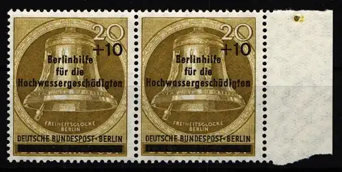 Berlin 155 postfrisch waagerechtes Paar vom Seitenrand #ID883