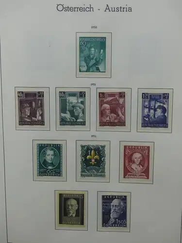 Österreich Sammlung meist postfrisch mit vielen guten Ausgaben ab 1945 #LW909