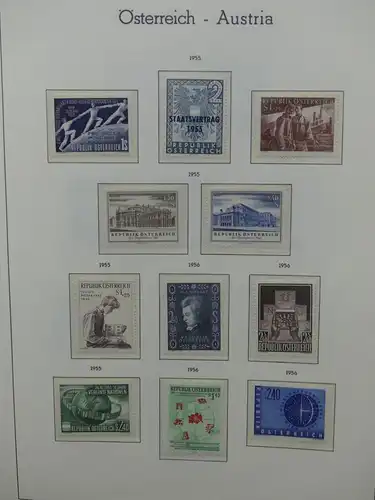 Österreich Sammlung meist postfrisch mit vielen guten Ausgaben ab 1945 #LW909