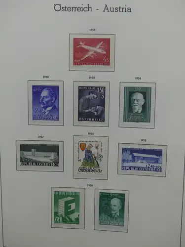 Österreich Sammlung meist postfrisch mit vielen guten Ausgaben ab 1945 #LW909