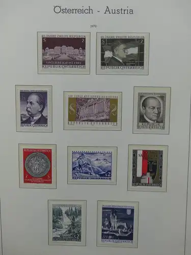Österreich Sammlung meist postfrisch mit vielen guten Ausgaben ab 1945 #LW909
