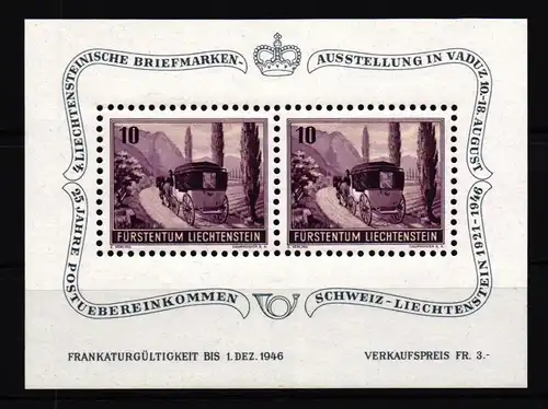 Liechtenstein Block 4 postfrisch #IG127