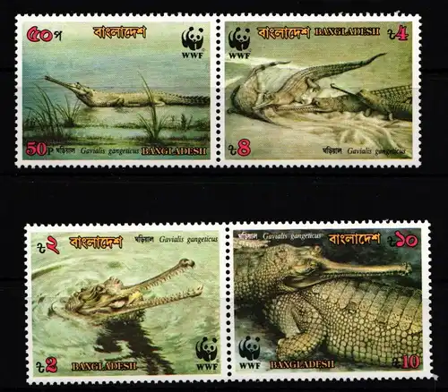 Bangladesch 323-326 postfrisch Paare / Reptilien #IH337