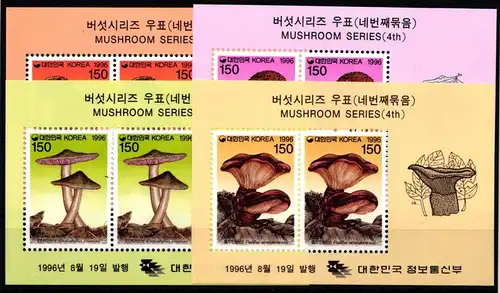 Korea Süd Block 623-626 postfrisch Pilze #HR881