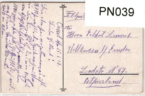 AK Kassel Wilhelmshöhe Schloß Feldpost 1918 #PN039