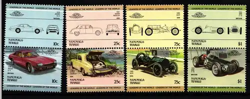 Tuvalu Nanumaga 49-56 postfrisch Paare / Automobile #IH106