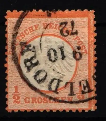 Deutsches Reich 14 gestempelt gut gezähnt #IK077