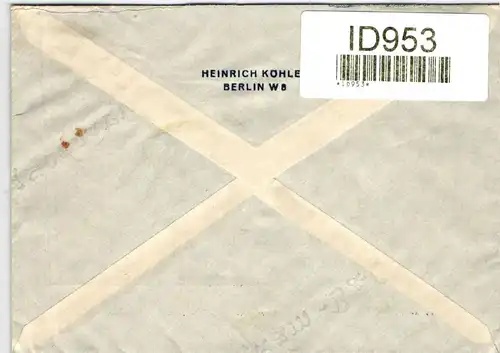 Deutsches Reich 862 als Ersttagsbrief #ID953