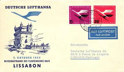 BRD 205, 208 auf Brief als Mischfrankatur portogerecht #IK156