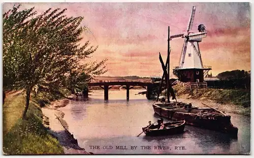 AK Rye The Old Mill by The River 1907 #PM596