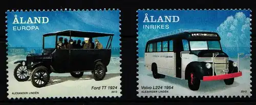 Aland 365 und 366 postfrisch Auto #IH328