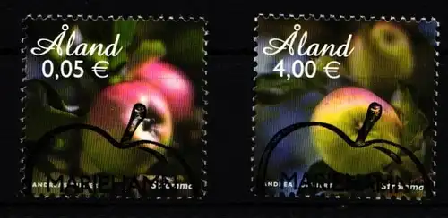 Aland 346 und 347 gestempelt Äpfel #IH325