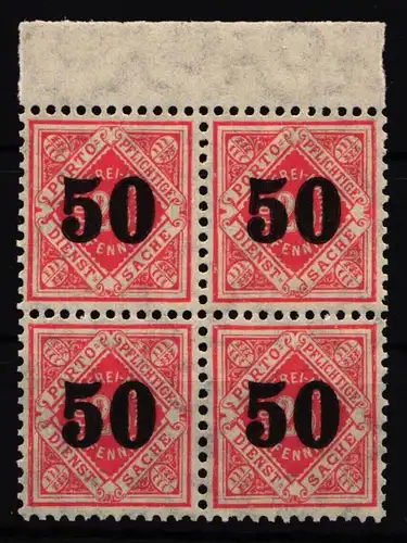 Württemberg Dienst 188 postfrisch 4er Block #IK318