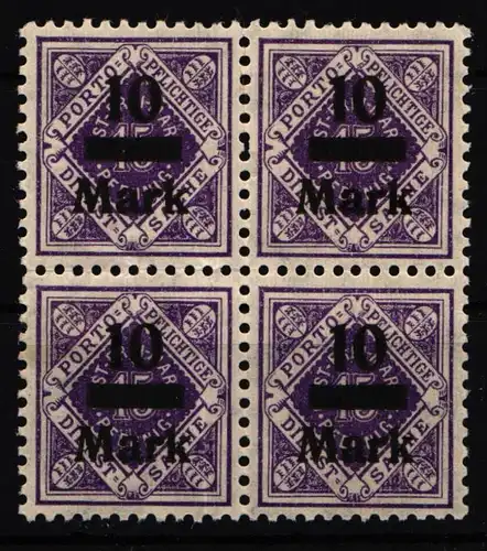 Württemberg Dienst 160 postfrisch 4er Block #IK326