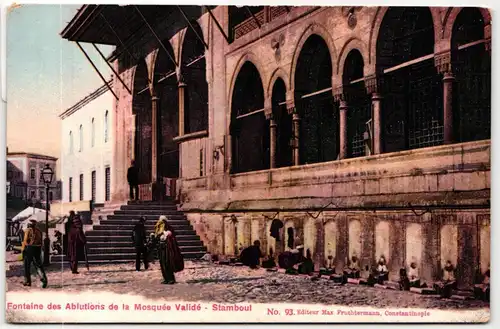 AK Istanbul Fontaine des Ablutions de la Mosquée Validé #PN156