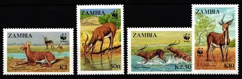 Sambia 438-441 postfrisch Wildtiere #IH486