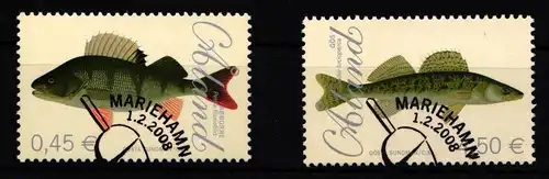 Aland 289 und 290 gestempelt Fische #IH314