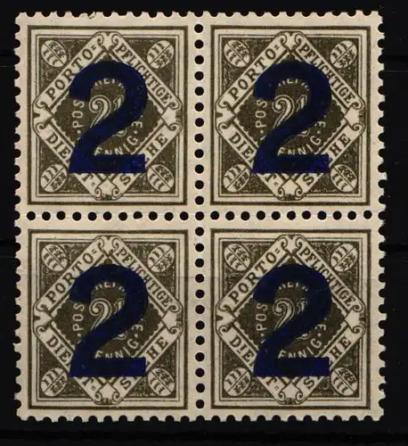 Württemberg Dienst 133 postfrisch 4er Block #IK399