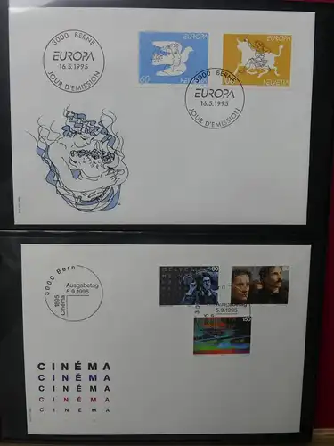 Schweiz Sammlung Erstagsbriefe FDC ab 1994 #LW875