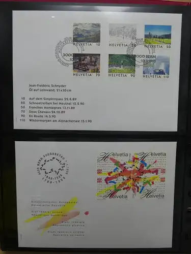 Schweiz Sammlung Erstagsbriefe FDC ab 1994 #LW875
