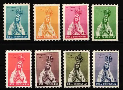 Portugiesisch Indien 445-452 postfrisch HI. Maria von Fatima #IE752