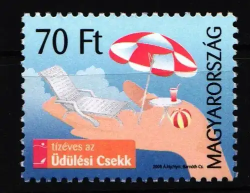 Ungarn 5287 postfrisch 10 Jahre Ferienschecks #IJ583