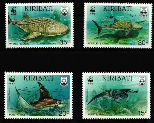 Kiribati 566-569 postfrisch Meerestiere #IH334